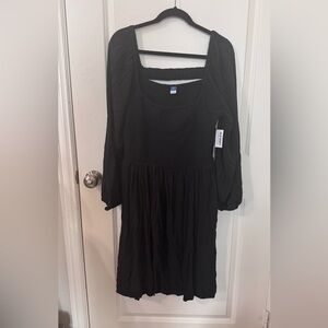 Old Navy Charcoal Smocked Dress